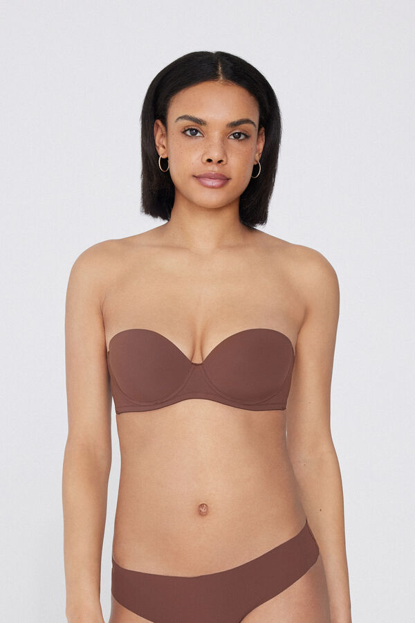 Soutien-gorge Bandeau Ultra-rembourr&eacute; Madrid en Microfibre Recycl&eacute;e  