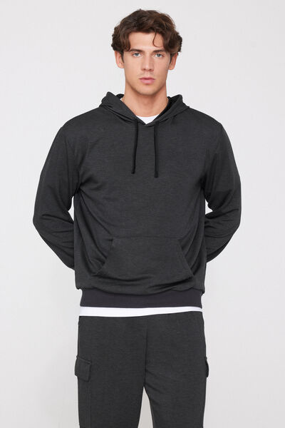 Felpa con Cappuccio Soft touch