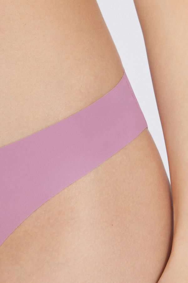 Slip mit offenkantiger Verarbeitung aus recycelter Mikrofaser  