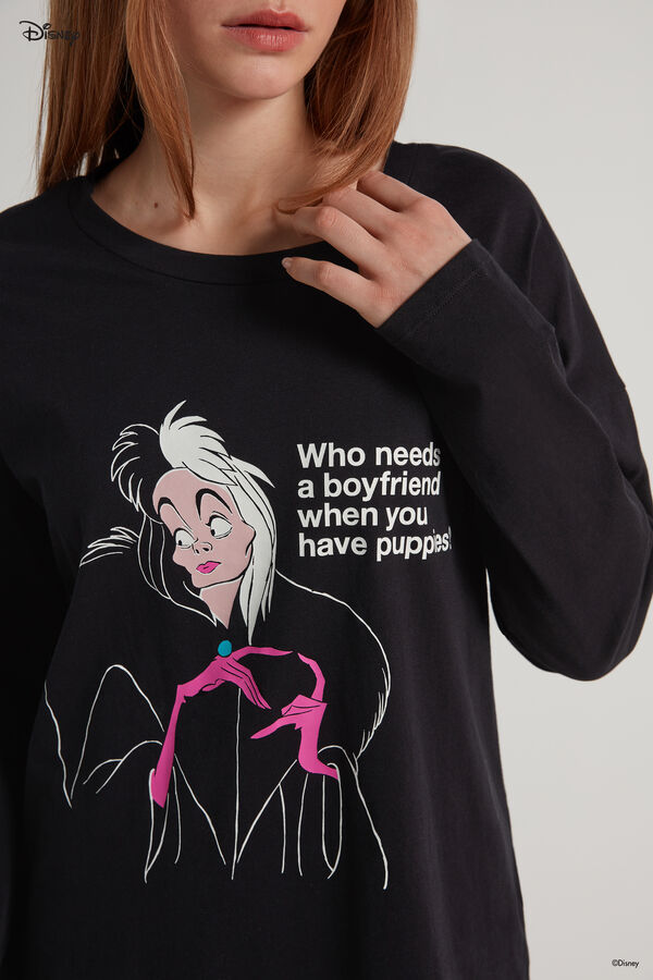 Pyjama Long Coton Disney Villains Cruella de Vil  