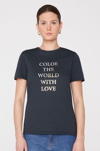 T-Shirt in 100% Cotone con Stampa