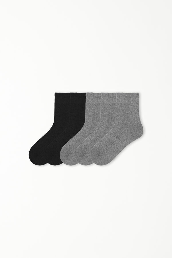 5er-Pack Kurze Socken aus warmer Baumwolle  