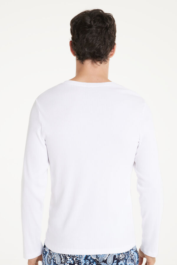 Long Sleeve Ribbed Top with Seraph Neckline  