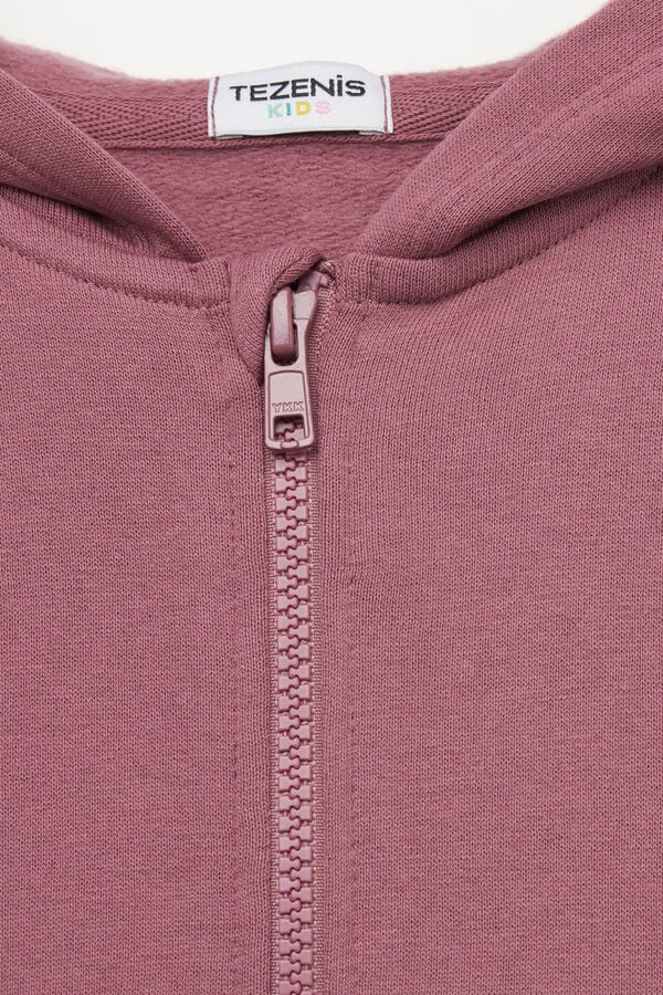 Felpa con Zip e Cappuccio Bimbi Unisex  