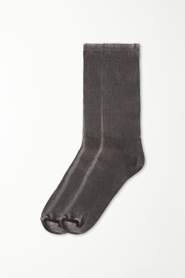 Pánske Polovysoké Vzorované Bavlnené Ponožky  