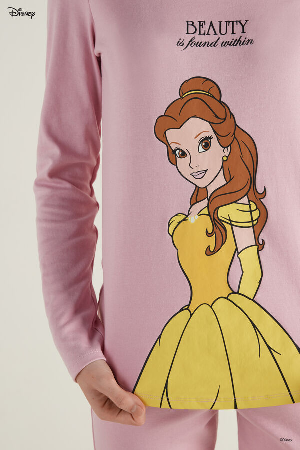 Long Cotton Pyjamas with Disney Beauty Print  