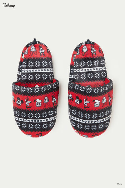 Kids’ Christmas Mickey Mouse Slippers