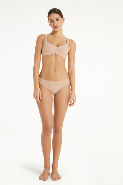 Raw-Edge Microfiber Cheeky