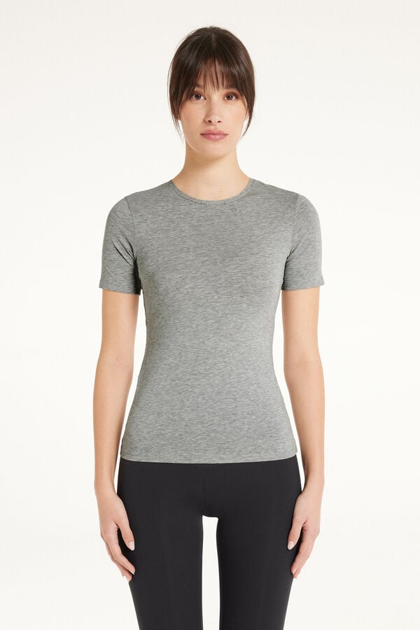 Crew-Neck Stretch-Cotton T-Shirt  