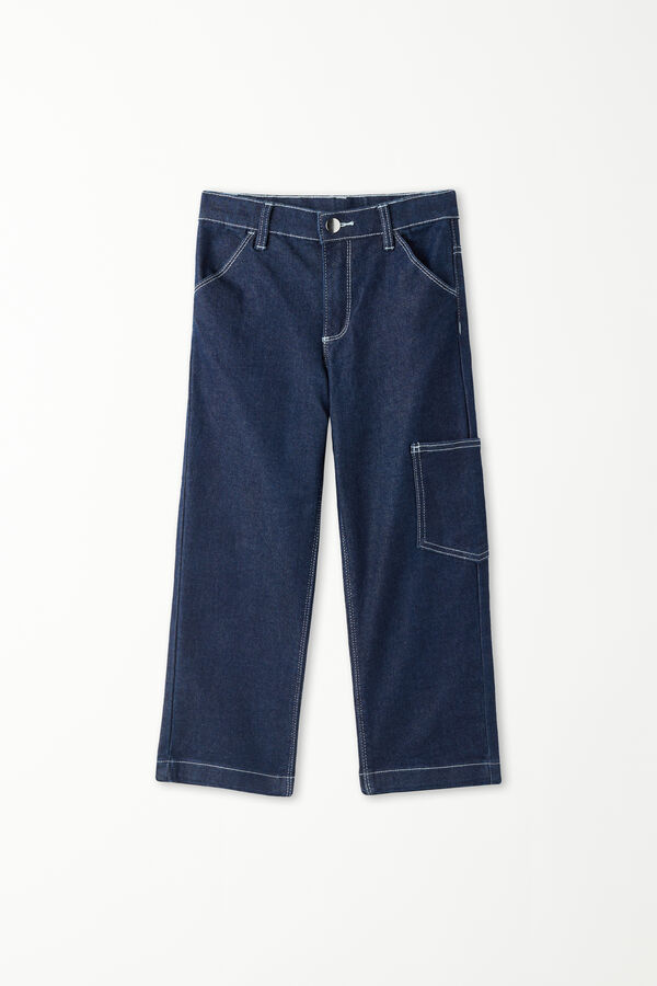 Jeans Lunghi Bimbo Cargo  