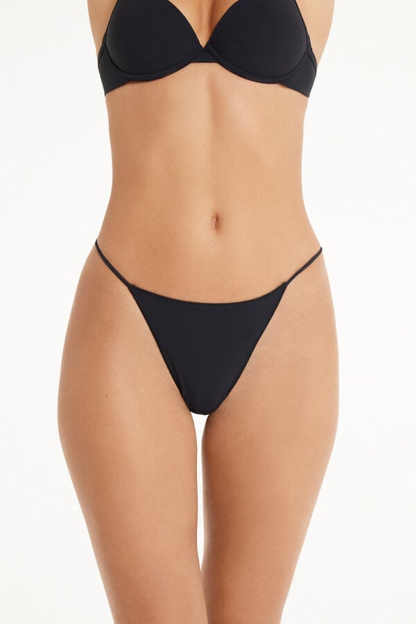 Brazilian Briefs with Thin Tanga-Style Panel in Recycled Microfibre  