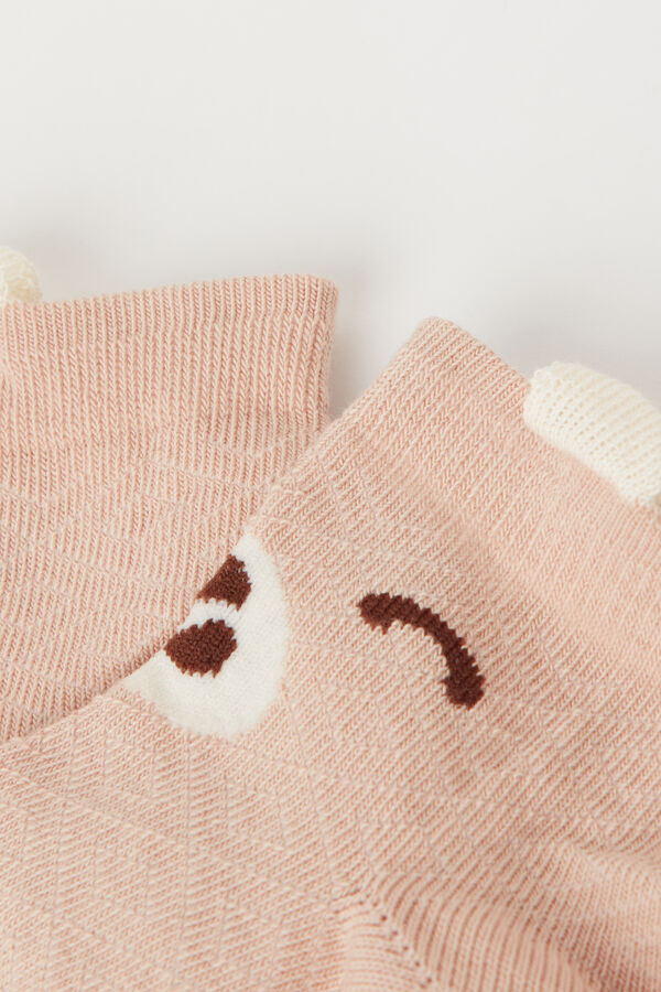 Dievčenské Nízke Vzorované Ponožky z Bavlny  