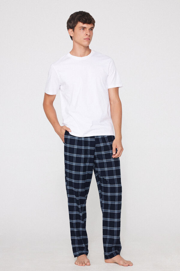 Long Flannel Trousers  
