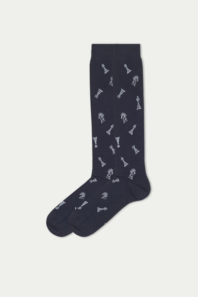 Men’s Patterned Long Cotton Socks