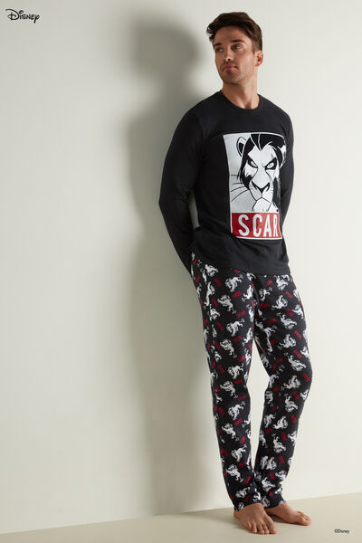 Men’s Long Cotton Pyjamas with Disney Lion King Print