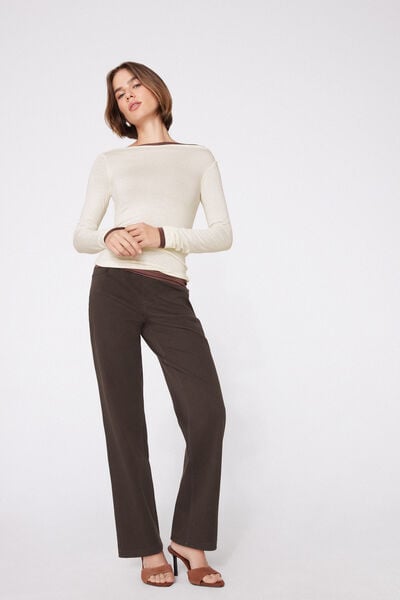 Pantaloni Dritti Denim Extra Stretch