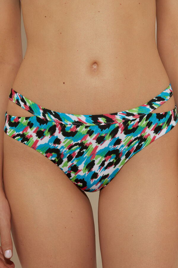 Macu Colours Cut-Out Brazilian Bikini Bottoms  