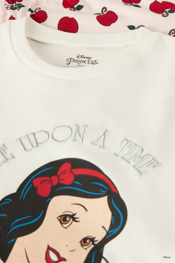 Girls’ Long Cotton Pyjamas with Disney Snow White Print  