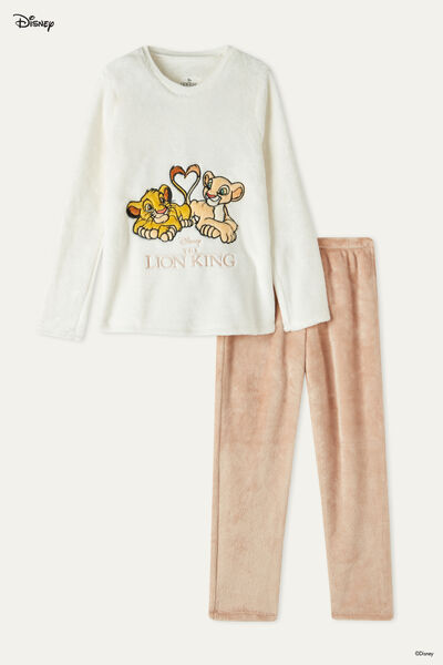 Langer Pyjama für Mädchen aus Fleece Disney Lion King
