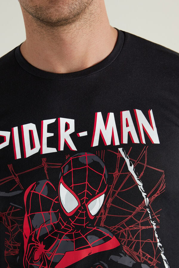 Men’s Long Pyjamas with Spider-Man Print  