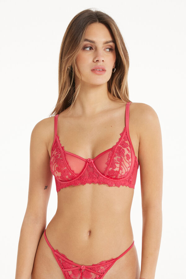 Biustonosz Balkonetka Paris Red Passion Lace  