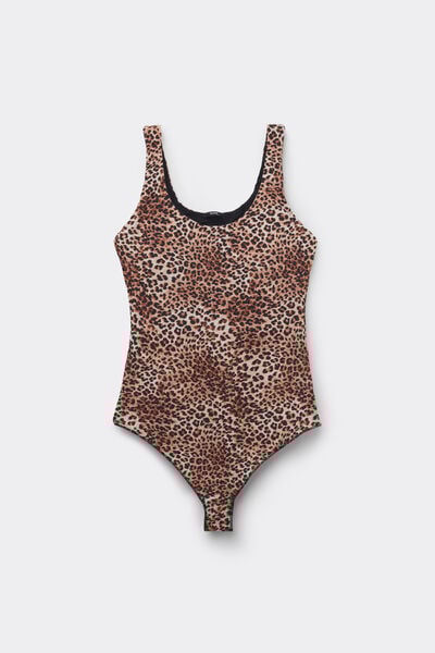 2 In 1 Natural Lifting Printed Bra Body with Wide Straps