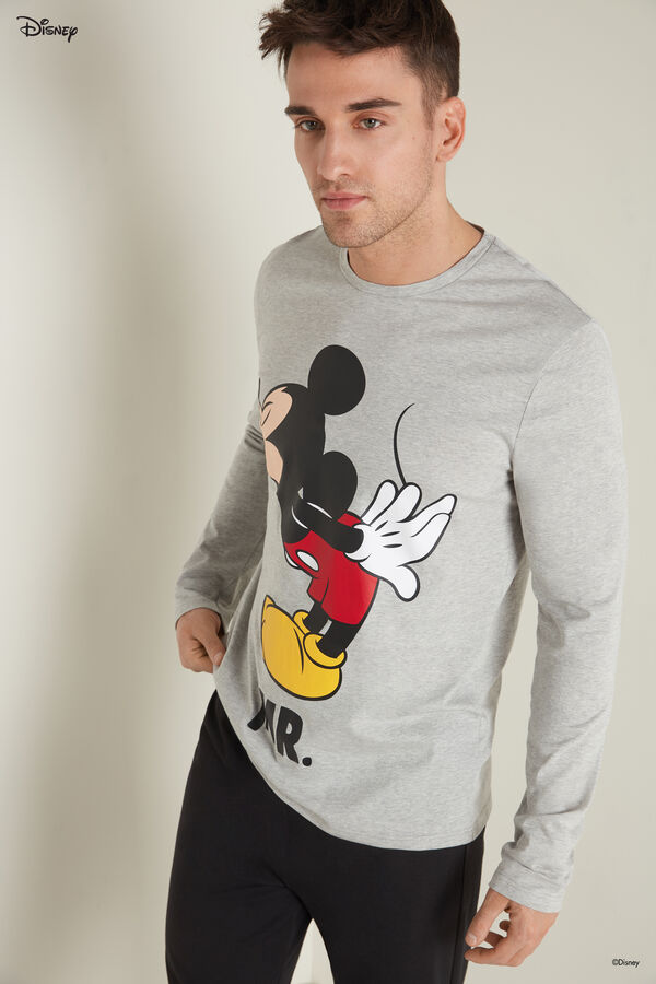 Langer Pyjama aus Baumwolle Disney Mickey Mouse  
