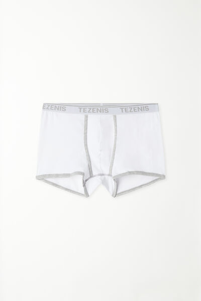 Cotton Boxer Contrasting Trim with Logo
