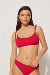 Bikini Brasier Reciclado con Relleno Extraíble y Canalé Clásico