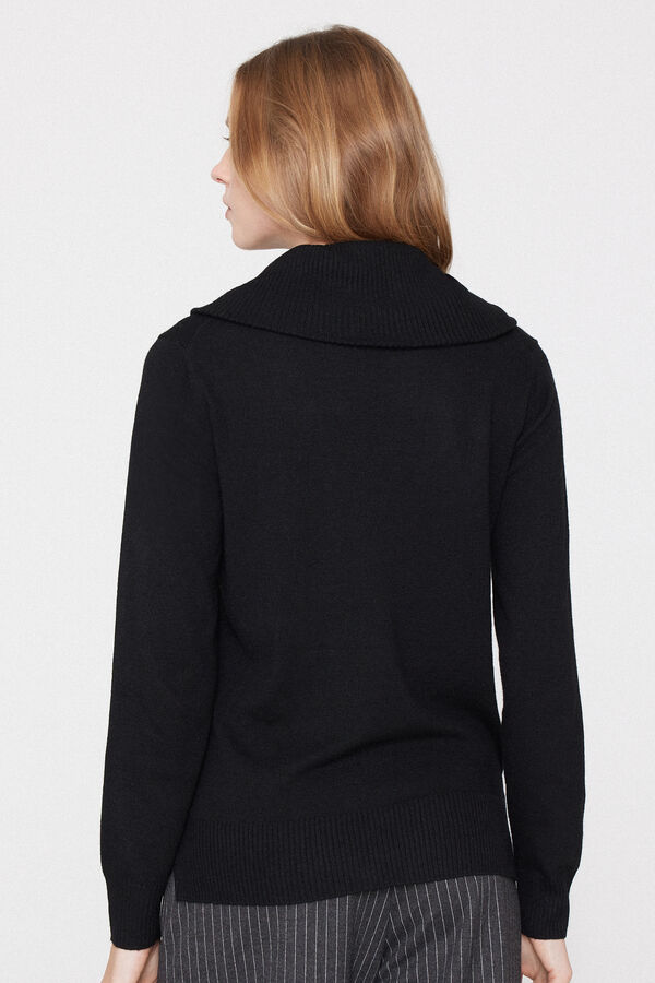 Maglia Manica Lunga con Lana e Zip  