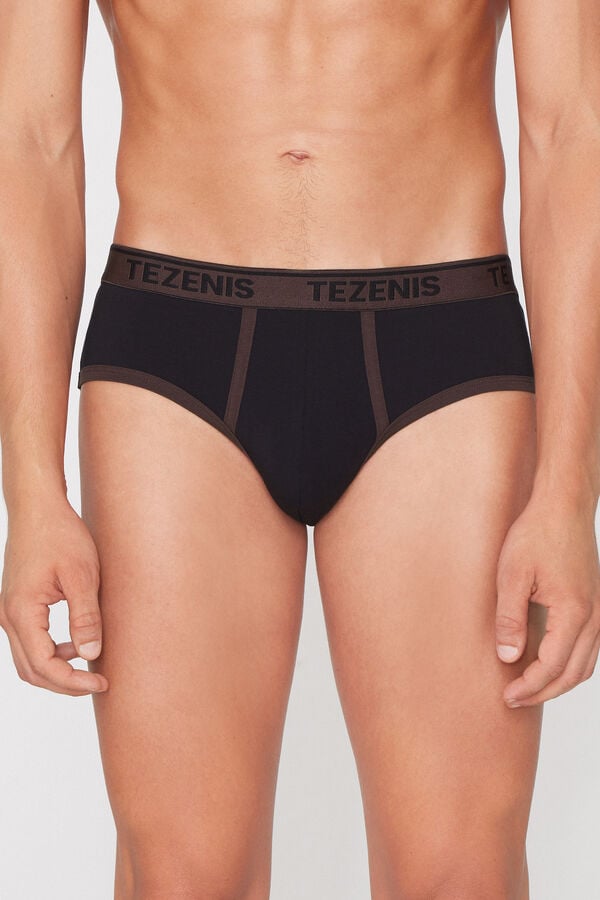 Slip homme &agrave; bords contastants  