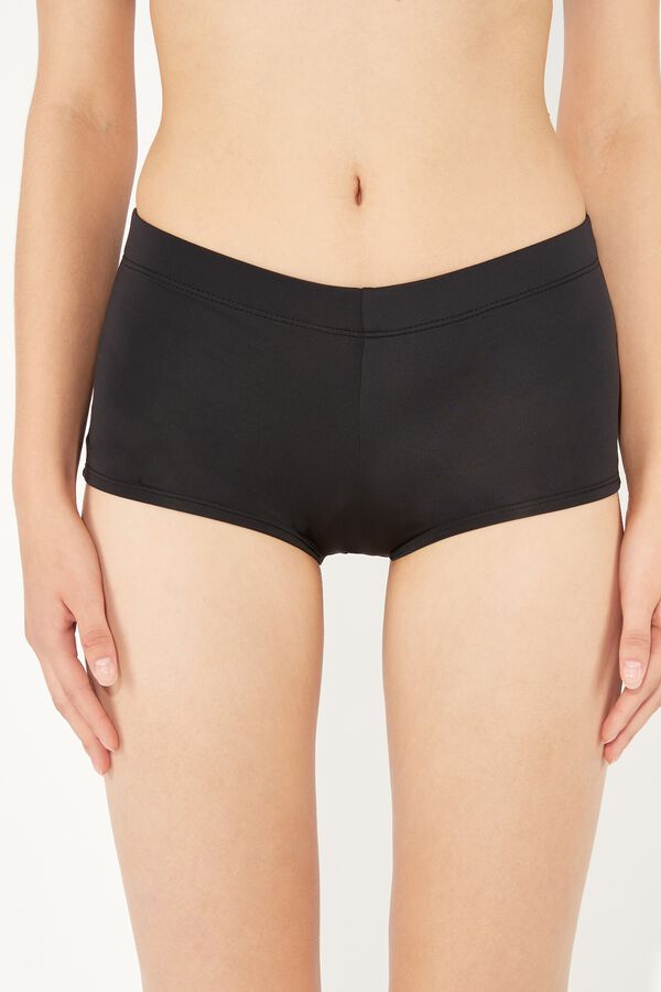 BoyShort Bikini Bottoms in Plain Hues French Knickers Women Tezenis