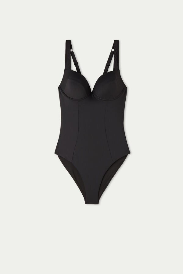 Recycled Microfiber Balconette One Piece Swimsuit  