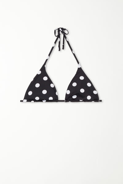 Miss Dotty Triangle Bikini Top with Removable Cups