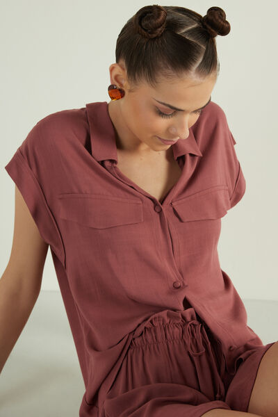 Dropped Shoulder Cloth Shirt with buttons