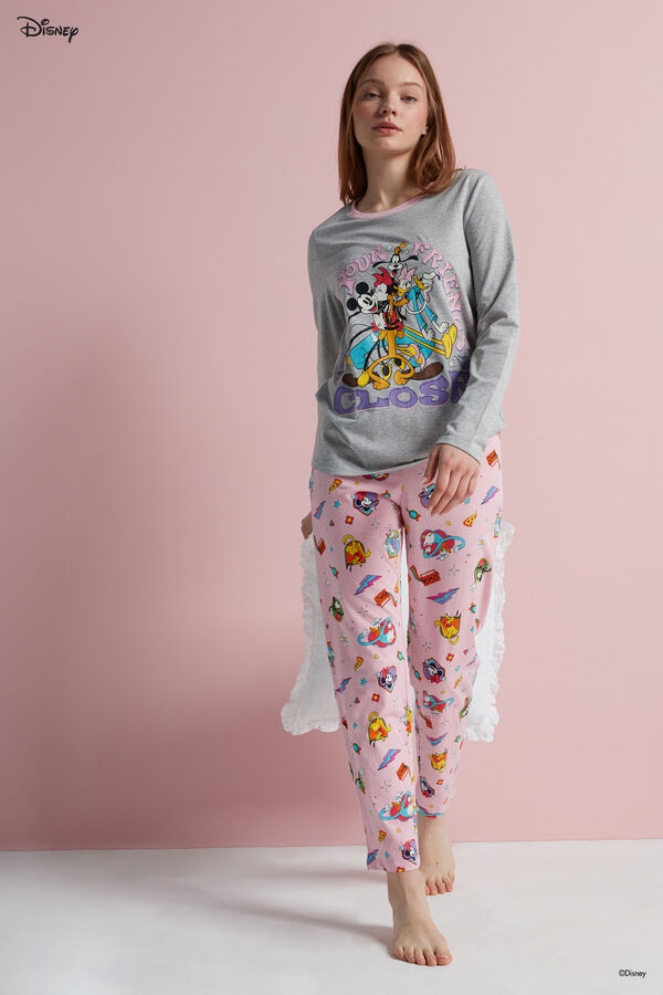Disney Mickey Mouse Pop Long Cotton Pyjamas  