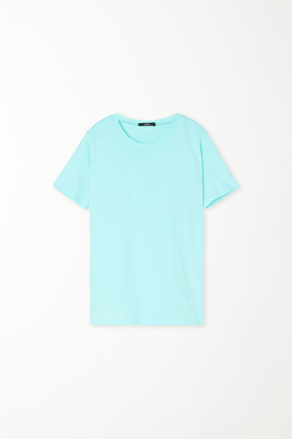 T-Shirt Basic Girocollo in 100% Cotone Bimbi Unisex  