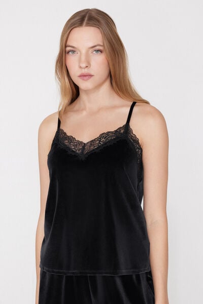 Velvet and Lace Camisole