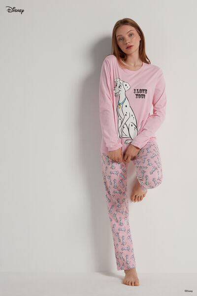 Pijama Comprido Algodão Disney Estampado Os 101 Dálmatas