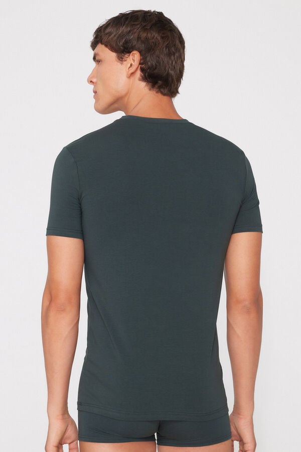 T-Shirt aus elastischer Bio-Baumwolle  
