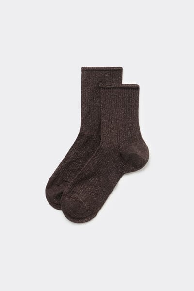 Short Ribbed No-Hem Socks