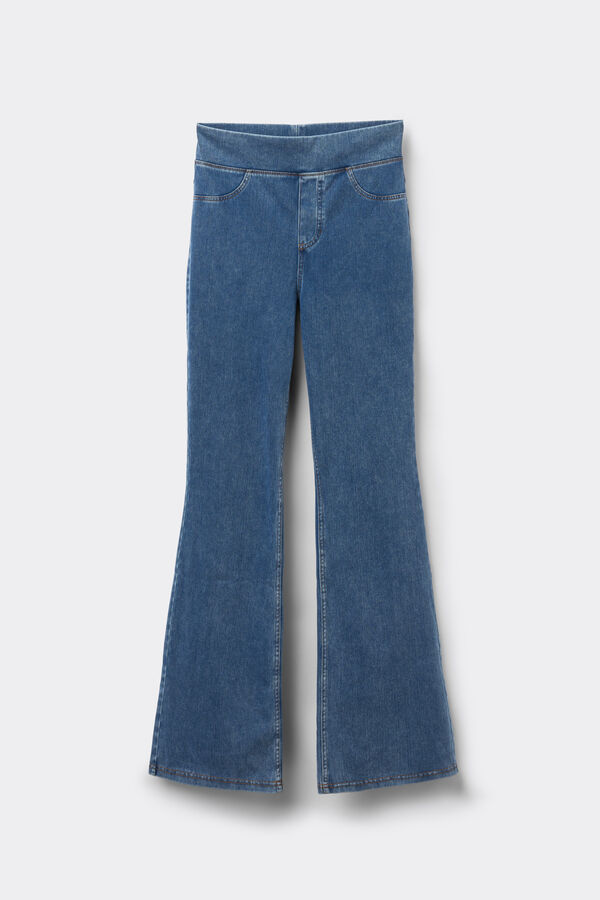 Pantaloni Flare Denim Extra Stretch  