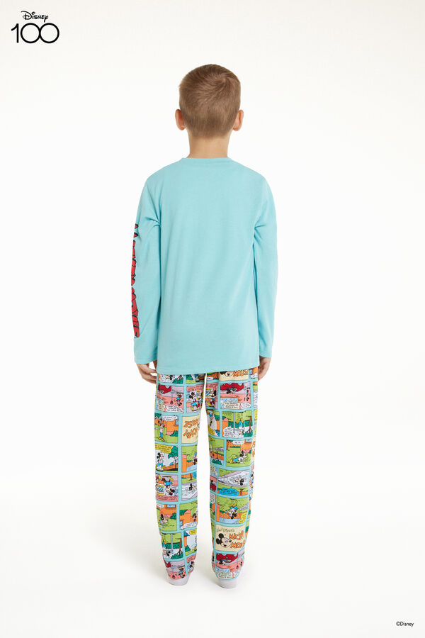 Pyjama Long Garçon Coton avec Imprimé Disney 100  