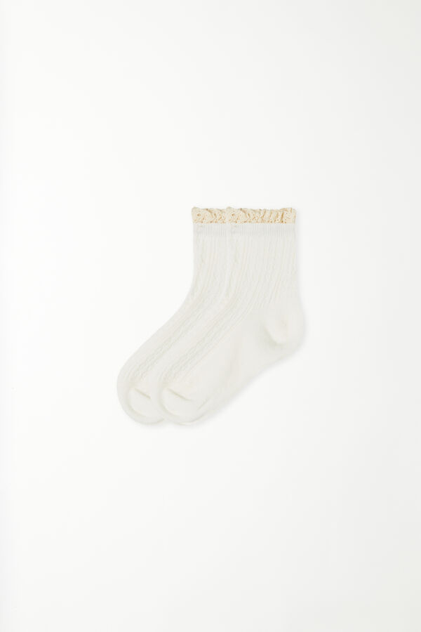 Girls’ Short Ruffled Socks  