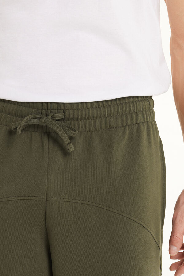 Pantalon Long Molleton avec Poches et Cordon de Serrage Basique  
