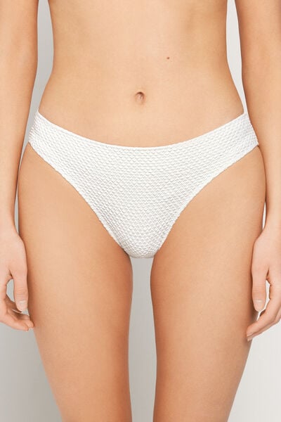 Bas de Bikini Classique Piqu&eacute; Wave