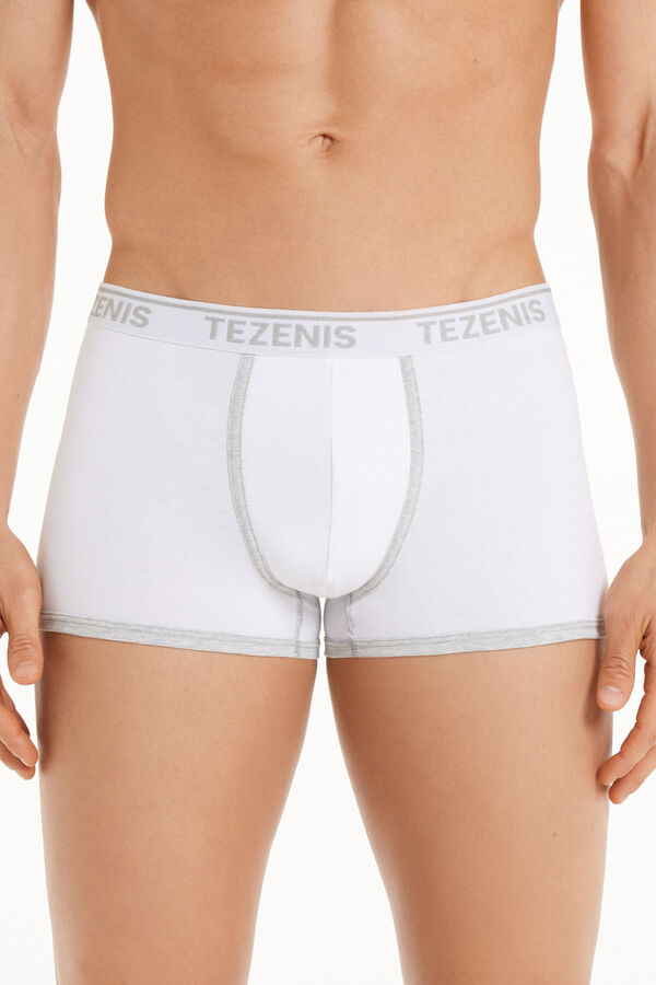 Cotton Boxer Contrasting Trim with Logo  