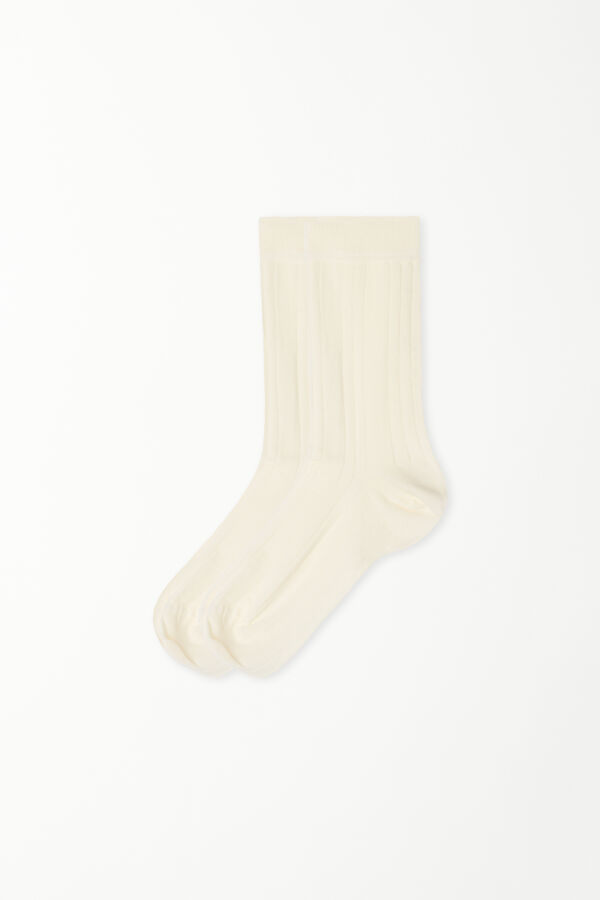 3/4 Length Irregular Ribbed Socks  
