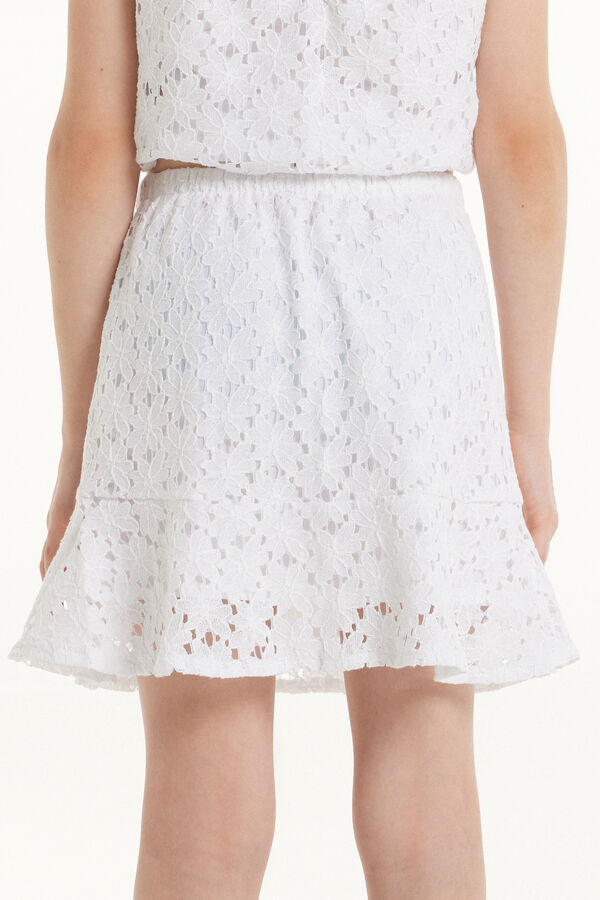 Girls’ Short Lace Skirt  