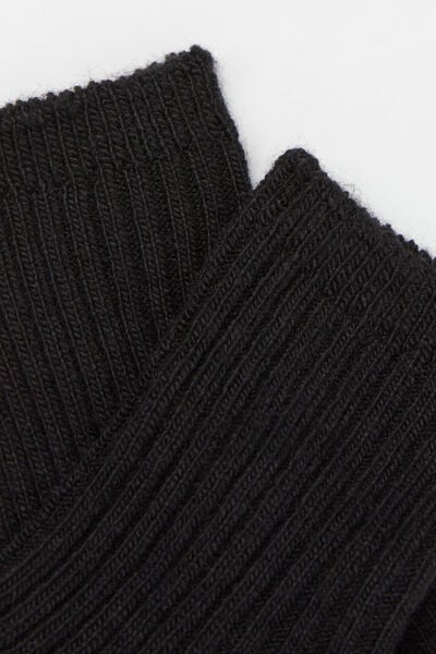 Girls&rsquo; Short Thick Ribbed Socks